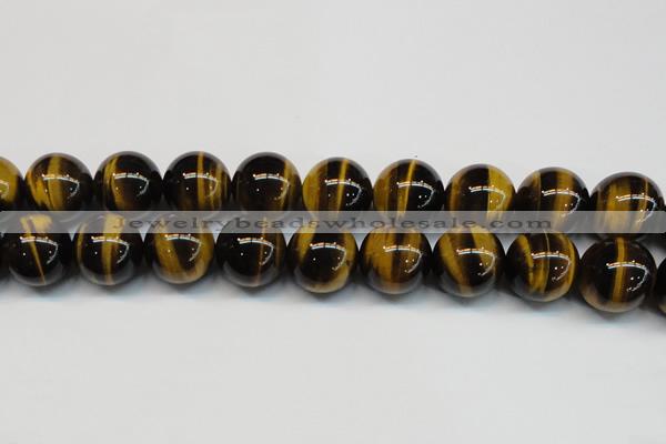 CTE1247 15.5 inches 16mm round AA grade yellow tiger eye beads