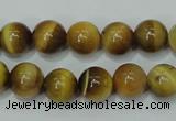 CTE129 15.5 inches 10mm round yellow tiger eye gemstone beads