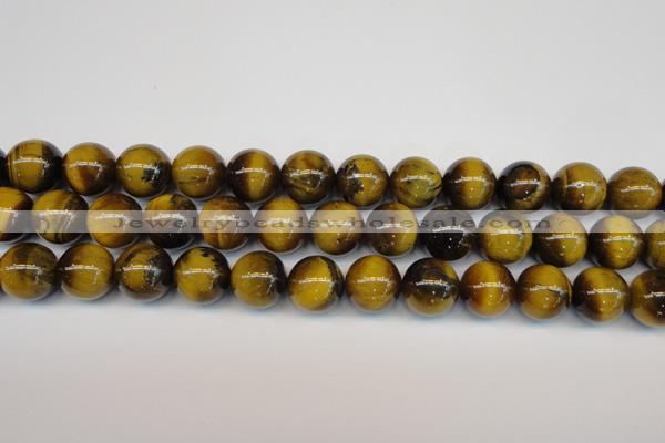 CTE1313 15.5 inches 12mm round B grade yellow tiger eye beads