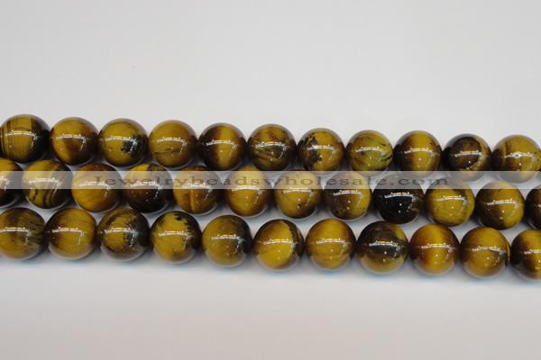 CTE1315 15.5 inches 16mm round B grade yellow tiger eye beads