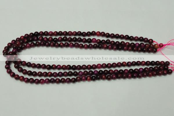 CTE135 15.5 inches 6mm round dyed tiger eye gemstone beads