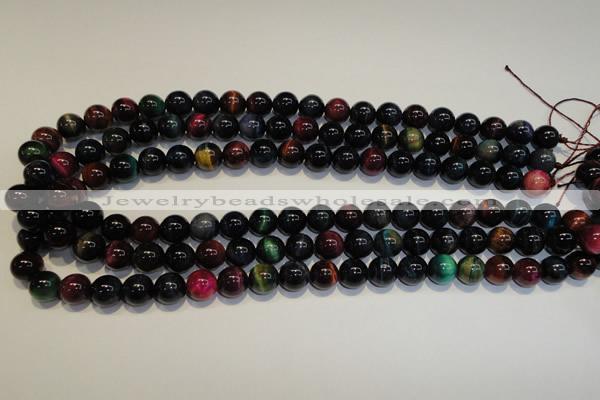 CTE148 15.5 inches 10mm round colorful tiger eye beads wholesale