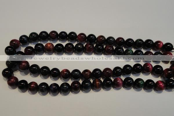 CTE149 15.5 inches 12mm round colorful tiger eye beads wholesale