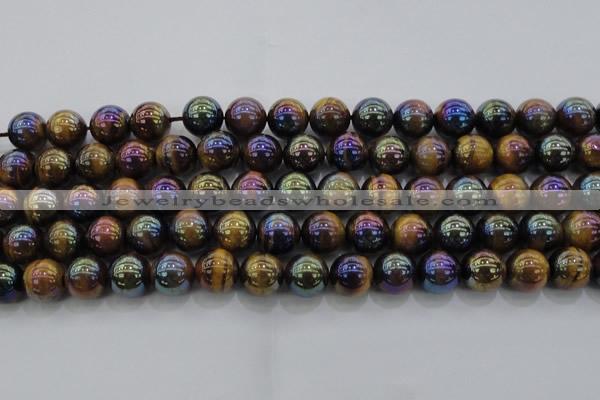 CTE1503 15.5 inches 10mm round AB-color yellow tiger eye beads