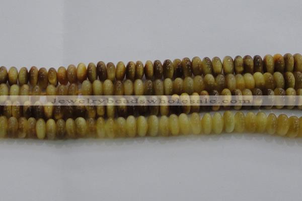 CTE1512 15.5 inches 6*10mm rondelle golden tiger eye beads