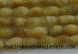 CTE1514 15.5 inches 5*8mm rice golden tiger eye beads wholesale