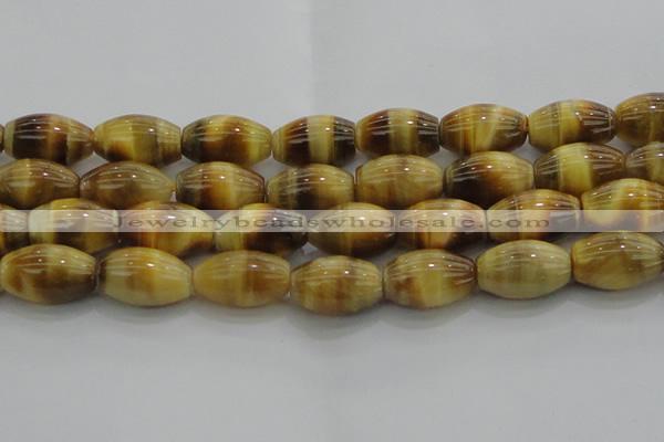 CTE1519 15.5 inches 13*18mm rice golden tiger eye beads wholesale