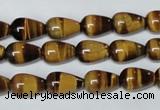 CTE152 15.5 inches 8*12mm teardrop yellow tiger eye gemstone beads