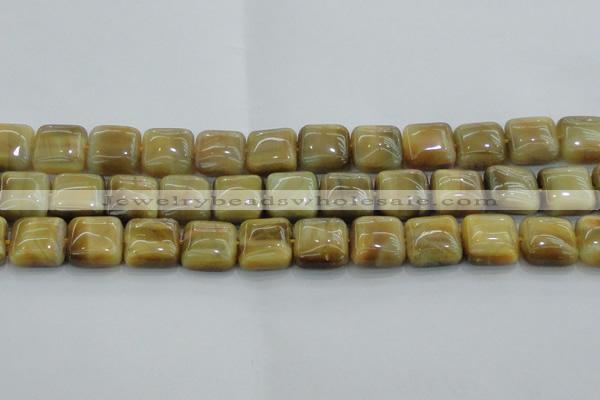 CTE1529 15.5 inches 16*16mm square golden tiger eye beads wholesale