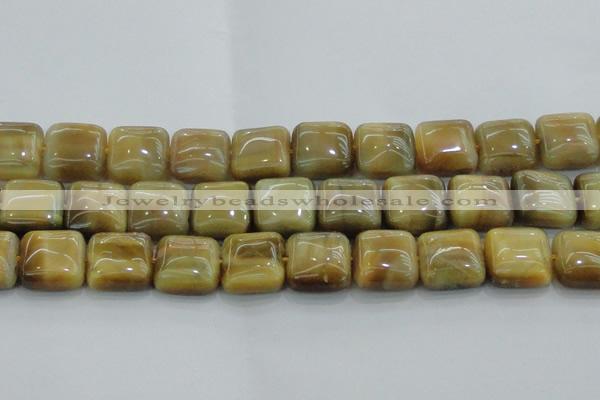 CTE1531 15.5 inches 20*20mm square golden tiger eye beads wholesale