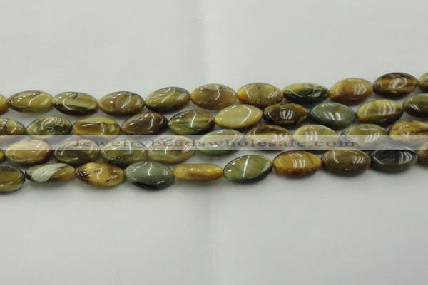 CTE1570 15.5 inches 11*18mm marquise golden & blue tiger eye beads