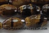 CTE1583 15.5 inches 13*18mm faceted rice yellow tiger eye beads