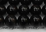 CTE1605 15.5 inches 14mm round AB grade black tiger eye beads