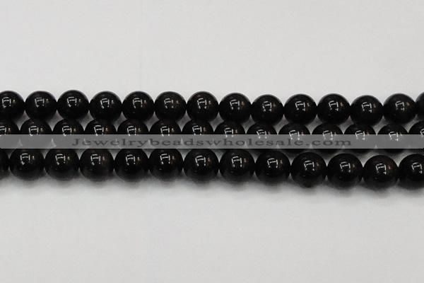 CTE1607 15.5 inches 18mm round AB grade black tiger eye beads