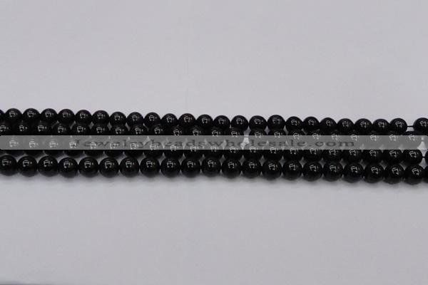 CTE1610 15.5 inches 4mm round A grade black tiger eye beads