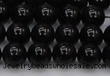 CTE1612 15.5 inches 8mm round A grade black tiger eye beads