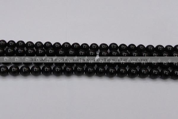 CTE1612 15.5 inches 8mm round A grade black tiger eye beads