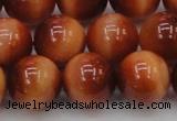 CTE1666 15.5 inches 16mm round sun orange tiger eye beads