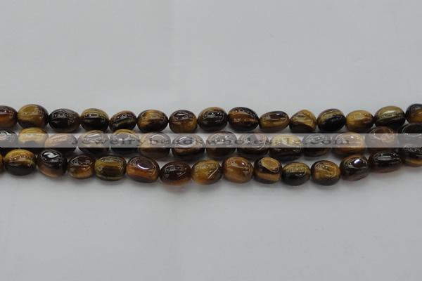 CTE1708 15.5 inches 10*14mm nuggets yellow tiger eye beads