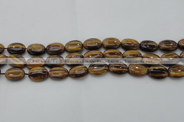 CTE1716 15.5 inches 13*18mm oval yellow tiger eye beads wholesale