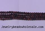 CTE1760 15.5 inches 4mm round matte red tiger eye beads