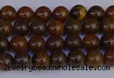 CTE1780 15.5 inches 4mm round yellow iron tiger beads wholesale