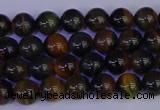 CTE1800 15.5 inches 4mm round blue iron tiger beads wholesale