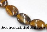 CTE19 15.5 inches 10*14mm oval yellow tiger eye beads Wholesale