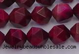 CTE1943 15.5 inches 10mm faceted nuggets red tiger eye beads