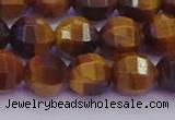 CTE1992 15.5 inches 8mm faceted round yellow tiger eye beads