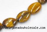 CTE20 15.5 inches oval 13*18mm yellow tiger eye beads Wholesale