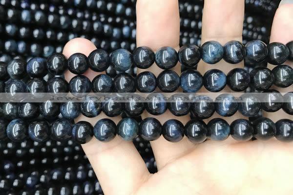 CTE2030 15.5 inches 8mm round blue tiger eye gemstone beads