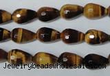 CTE204 15.5 inches 8*12mm faceted teardrop yellow tiger eye beads