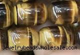 CTE2059 15.5 inches 10*14mm drum yellow tiger eye gemstone beads