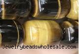 CTE2061 15.5 inches 13*18mm drum yellow tiger eye gemstone beads