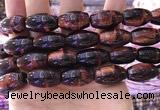 CTE2082 15.5 inches 12*21mm rice red tiger eye beads wholesale