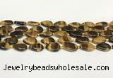 CTE2130 15.5 inches 13*18mm flat teardrop yellow tiger eye beads