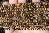 CTE2145 15.5 inches 4mm round yellow tiger eye beads wholesale