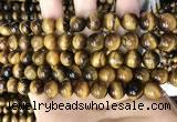 CTE2148 15.5 inches 8mm round yellow tiger eye beads wholesale