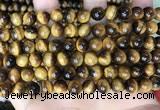 CTE2159 15.5 inches 8mm round yellow tiger eye gemstone beads