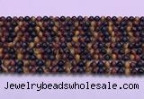 CTE2218 15.5 inches 4mm round colorful tiger eye gemstone beads