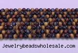 CTE2219 15.5 inches 6mm round colorful tiger eye gemstone beads