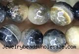 CTE2260 15 inches 6mm faceted round AB-color golden & blue tiger eye beads