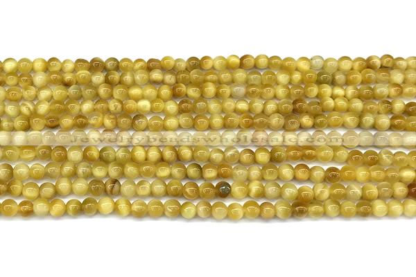 CTE2381 15 inches 4mm round golden tiger eye beads