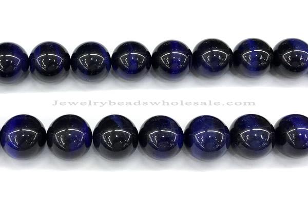 CTE2396 15 inches 12mm round blue tiger eye beads