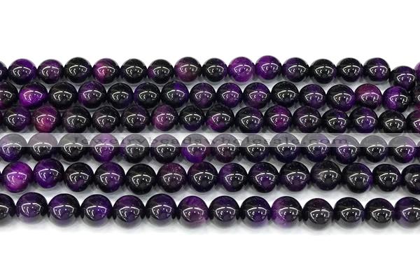 CTE2413 15 inches 6mm round purple tiger eye beads