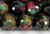 CTE2439 15 inches 10mm faceted round mixed tiger eye beads