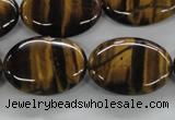 CTE303 15.5 inches 18*25mm oval yellow tiger eye gemstone beads