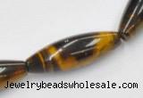 CTE35 15.5 inches 10*30mm rice shape blue tiger eye beads wholesale