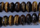 CTE404 15.5 inches 8*16mm faceted rondelle yellow tiger eye beads